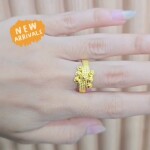 Cincin Emas Bola Timbul 75%