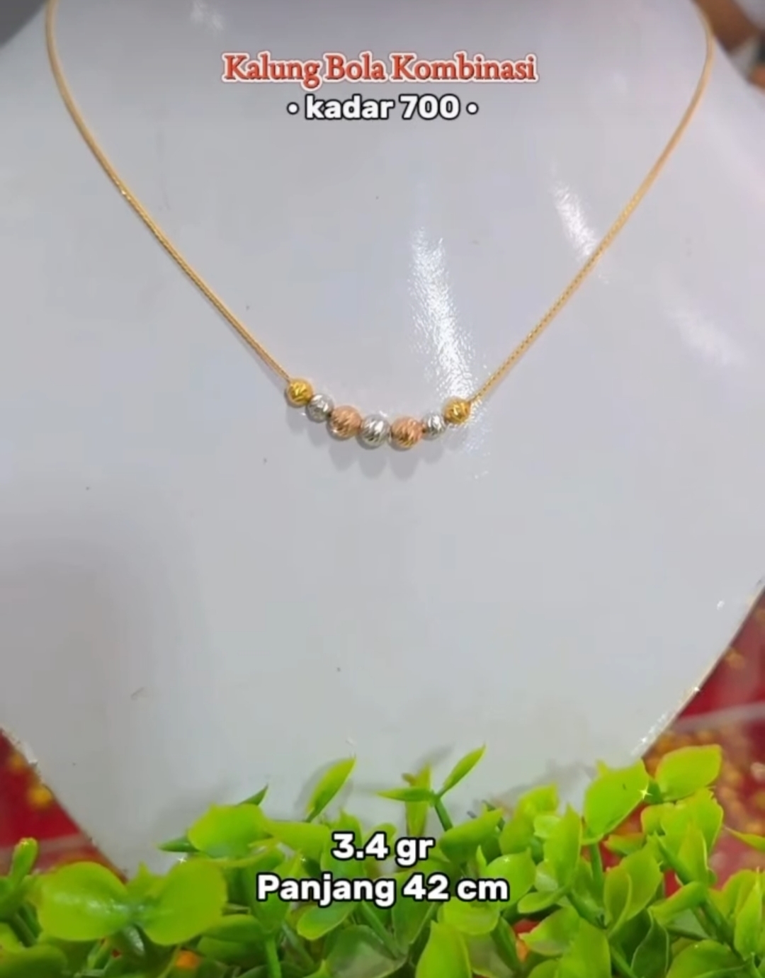 Kalung Bola Kombinasi
