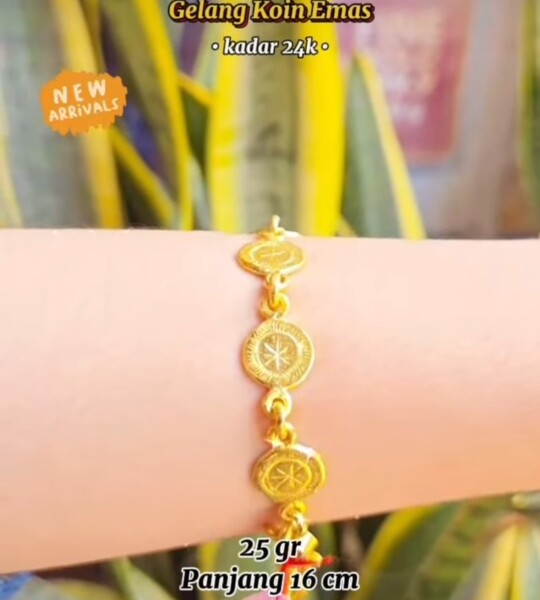 Golden Star Bracelet 24k