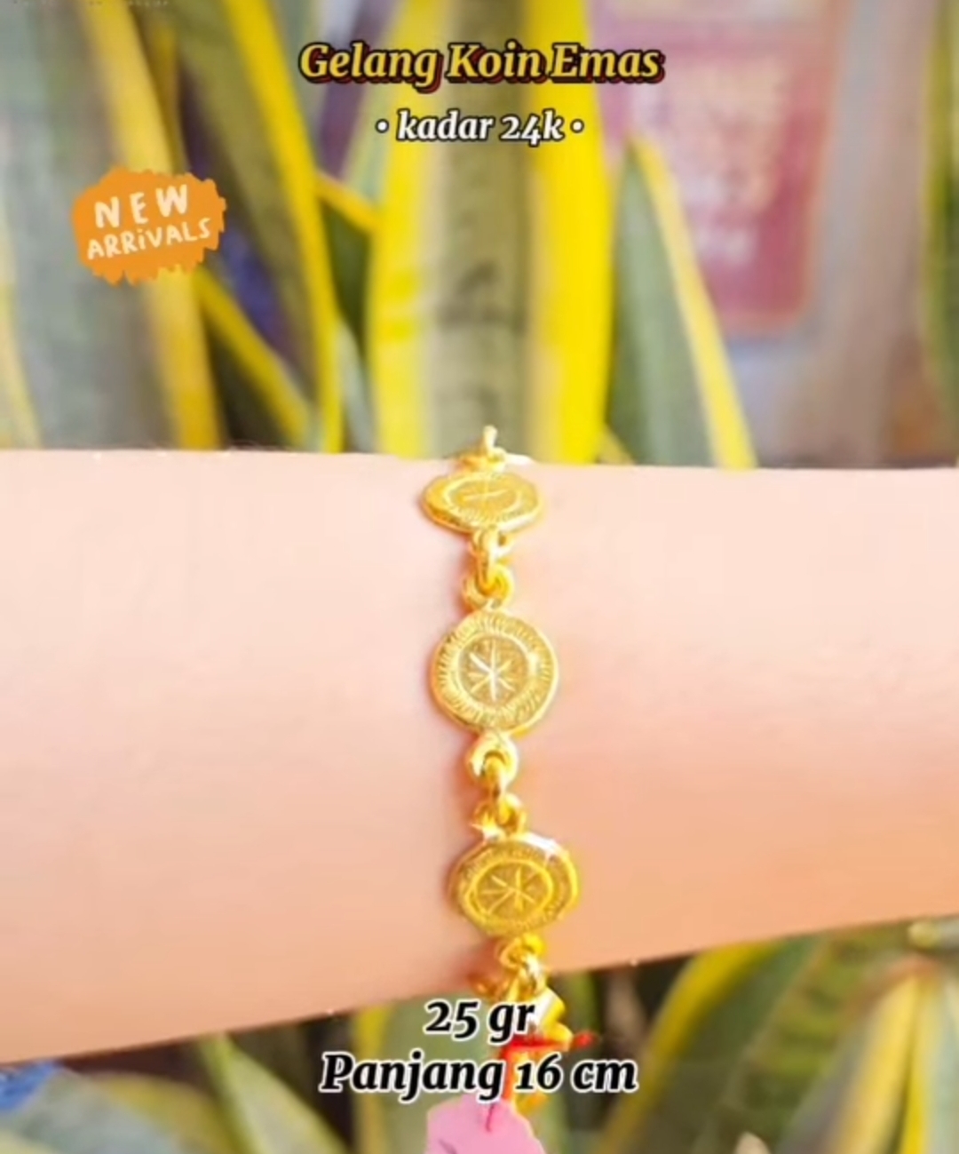 Golden Star Bracelet 24k