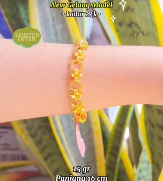 Luxe Roundlink Bracelet 24k