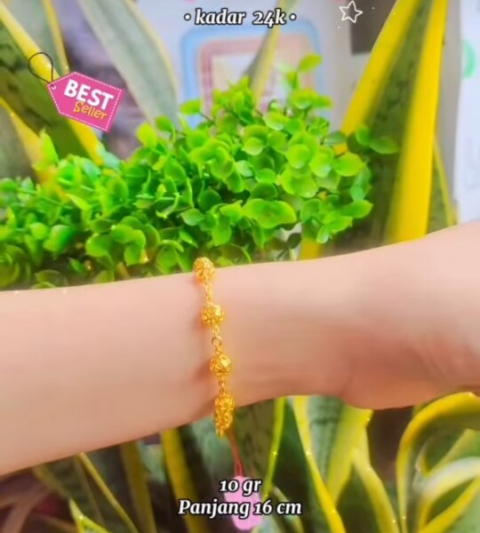 Gelang Bola Kerancang 24k