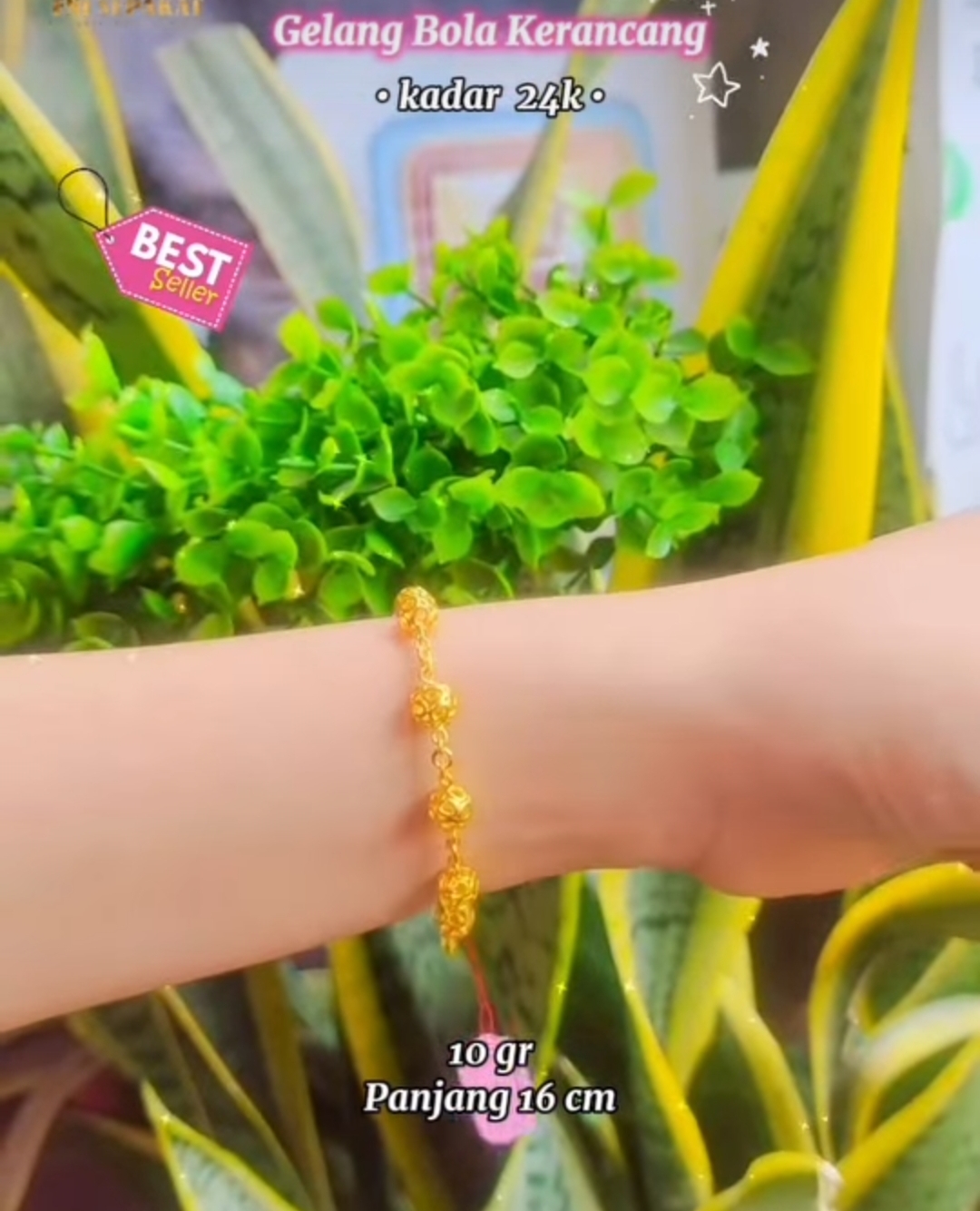 Gelang Bola Kerancang 24k