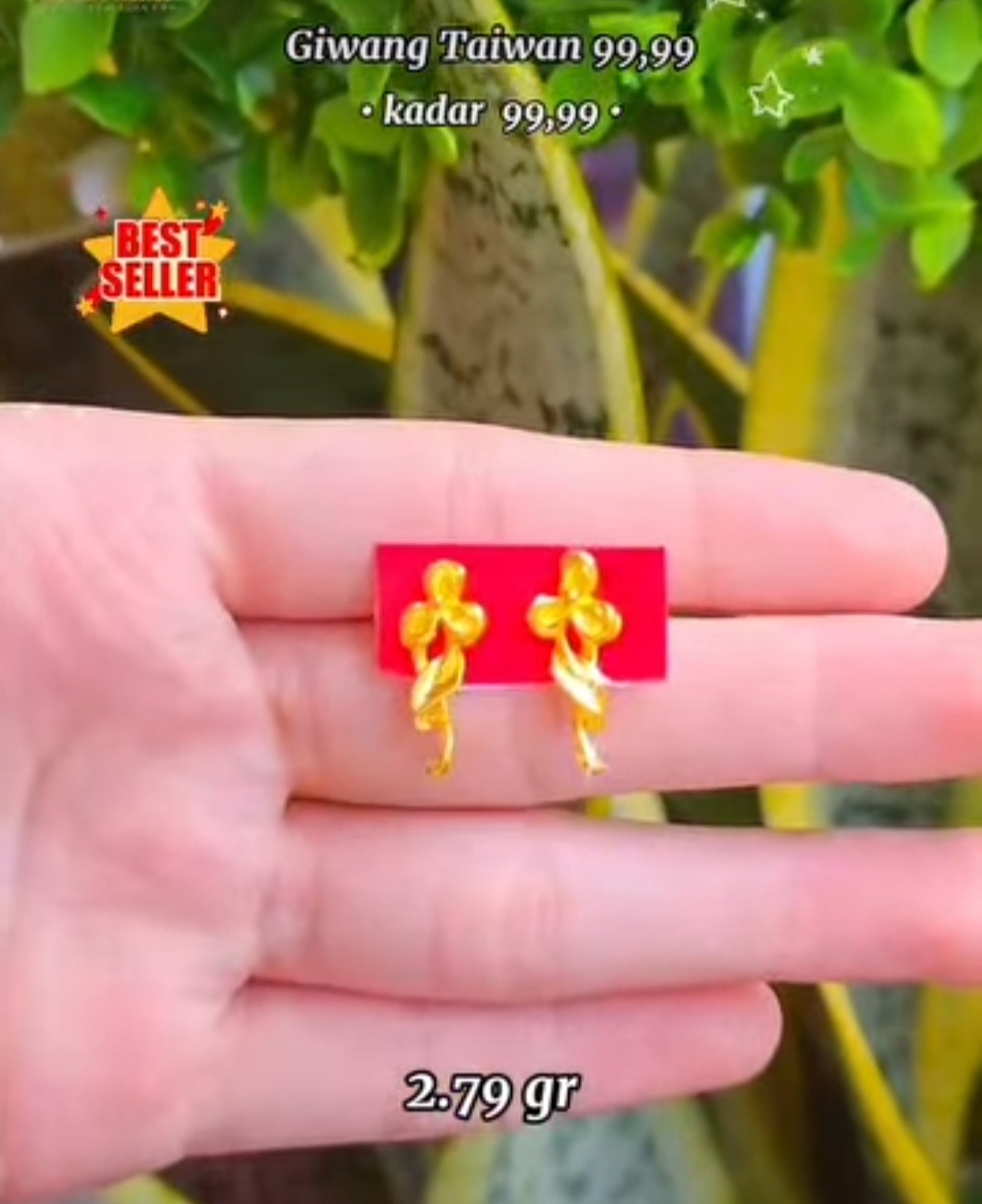 Giwang bunga 99,99