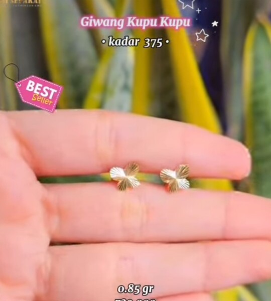 Giwang kupu-kupu 375