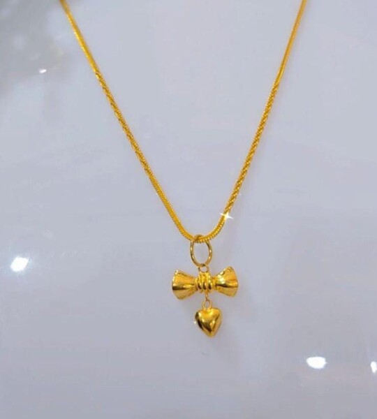Kalung Golden BowHeart 875